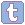 Pixel icon of the Tumblr logo