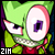 Invader Zim fanlisting button