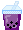 Sprite of cup of taro milk tea with boba for the 'Adopt a Boba' clique