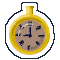 A pixel sticker of a pocket watch