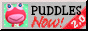 A button that reads 'Puddles Now!' with an image of Puddles from Animal Crossing