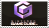 A stamp with a black background and an image of the Nintendo Gamecube logo