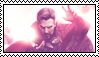 A pastel pink stamp of Doctor Strange as he appears in 'Doctor Strange in the Multiverse of Madness'