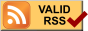 Valid RSS! Link directs to the RSS Feed validator site