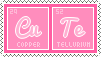 Copper(Cu) and Tellurium(Te). Cute! I love chemistry jokes.