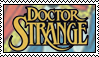 Doctor Strange comic logo stamp